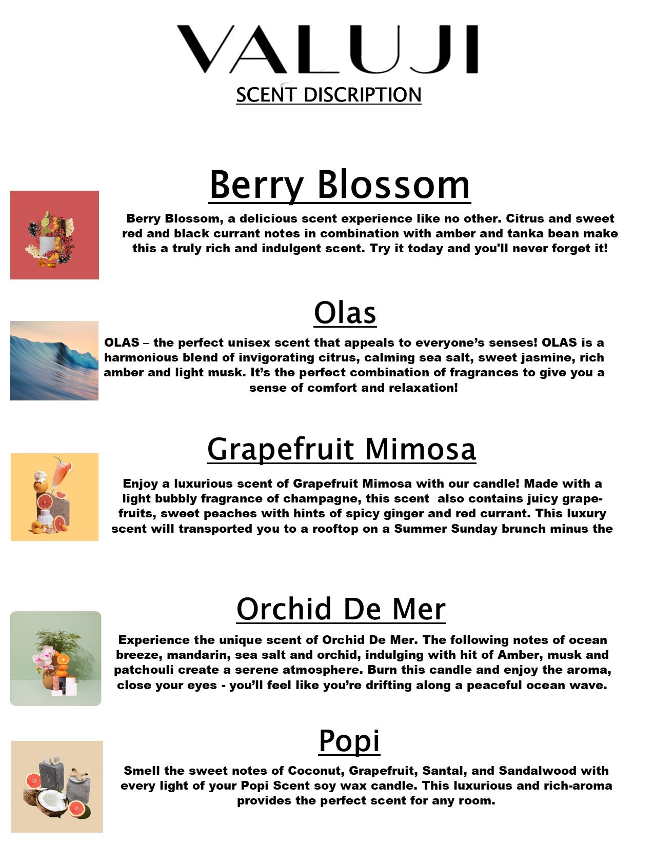 VALUJI SCENTS
